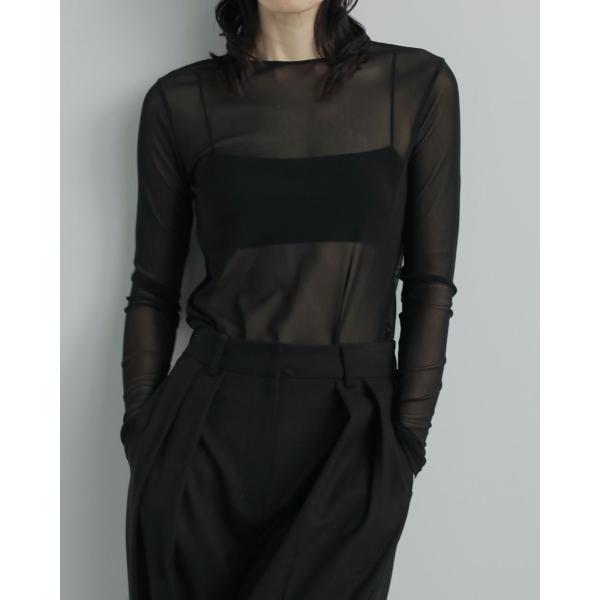 値下げ⭐︎anuke アンヌーク Sheer Turtle Tops ブラック anuke ANUKE