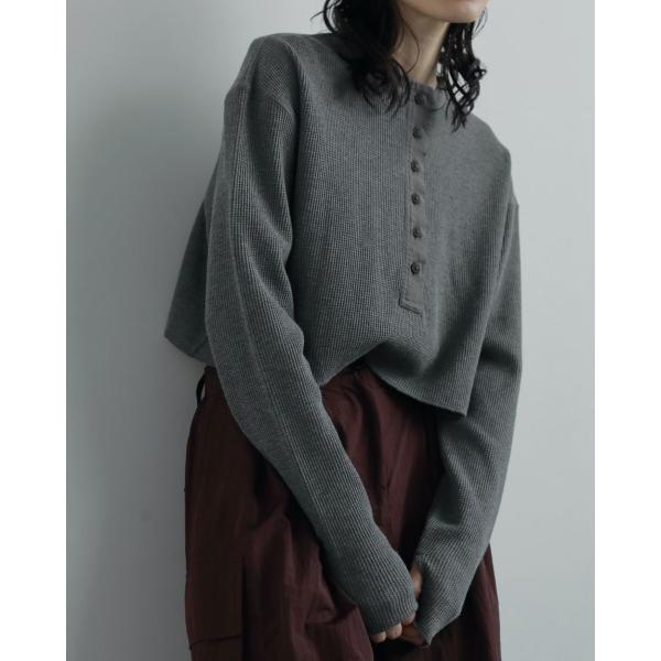 anuke Waffle Henley Tops アンヌーク anuke ANUKE アンヌーク Waffle Henley Tops 即納 : RAPTURE