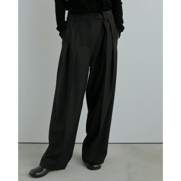 anuke（アンヌーク） Tuck Wide Pants 即日発送 : RAPTURE - 通販