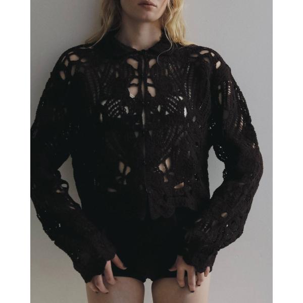 ANUKE アンヌーク Embroidery Over Shirts 即納