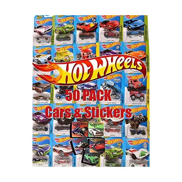 Mega Party Pack Hot Wheels Random Cars Stickers Fun Collectible Set Car 50 Pack Random Bundle Assortment 並行輸入品 Morenotafurt Com
