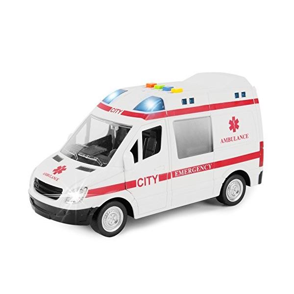 Liberty Imports Large Friction Powered Rescue Ambulance Toy Emergency Vehicle With Lights And Sounds 並行輸入品 Isequipment Cl