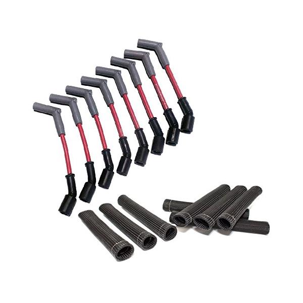 Hinson Lsx Performance Spark Plug Wire Heat Boot Combo Red 45 Wires Black Boots 並行輸入品 Sagaretxe Net