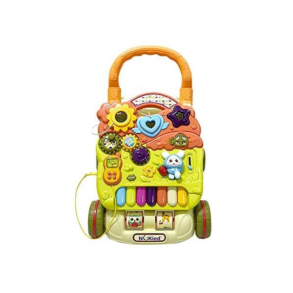 yellow car baby walker