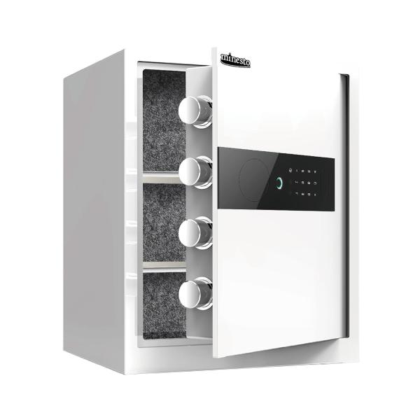 [Release date: July 25, 2025]指紋認証で簡単に解錠ができる防犯金庫！指紋、鍵、暗証番号の3種類の開錠方法があるため、扱いやすい開錠方法を選ぶことができて便利です。・自宅やオフィスの貴重品、重要書類、プライバシーな...