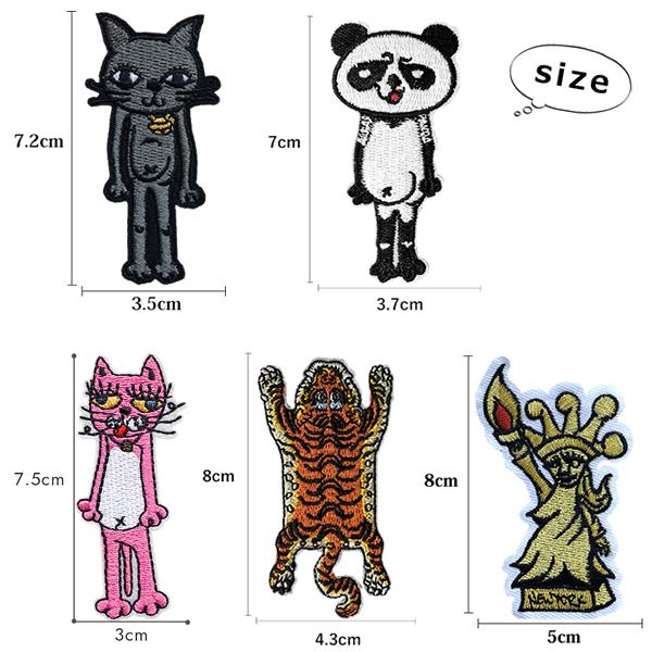 パンダねこ★未使用★デニム&ダンガリー02 ワッペン 刺繍 FITH パンダねこ様専用☆未使用☆デニム&ダンガリー02 ワッペン 刺繍 FITH