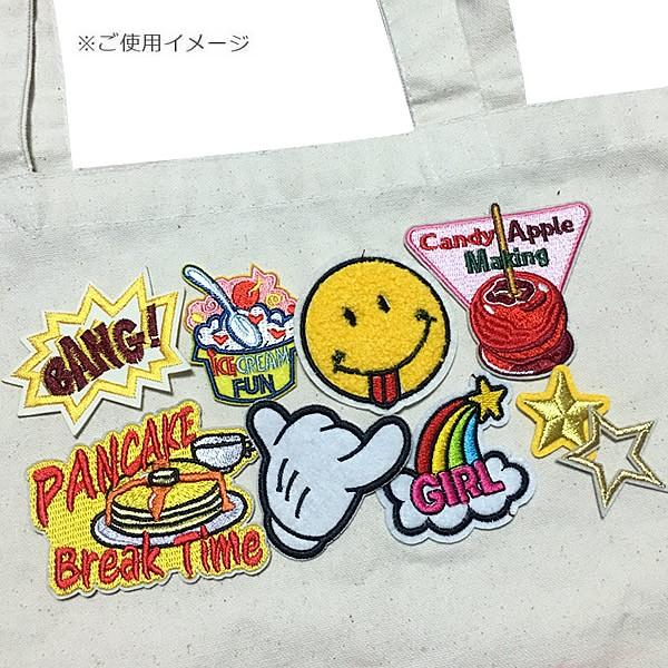 りんごあめ ワッペン 刺繍 アイロン おしゃれ かわいい アップリケ