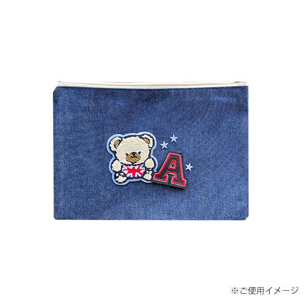 MANY ハンドメイド　クマのアップリケ付き暖簾 MANY ハンドメイド クマのアップリケ付き暖簾