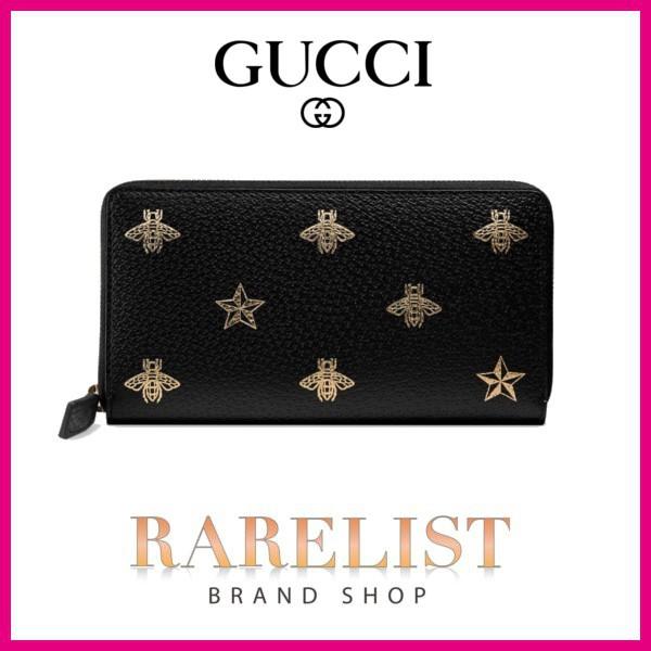グッチ GUCCI 財布 長財布 ラウンドファスナー 新作 ブラック 黒 ...