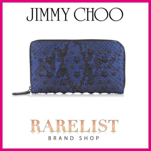 ジミーチュウ Jimmy Choo 財布 長財布 ラウンドファスナー 新作 クラインブルー ブラック ラバー スタッズ パイソン レザー 本革 スター Jimmychoocarnabyyprcarnabylxacarnabyblsblackgunmetaljimmy ブランドショップrarelist 通販 Yahoo ショッピング