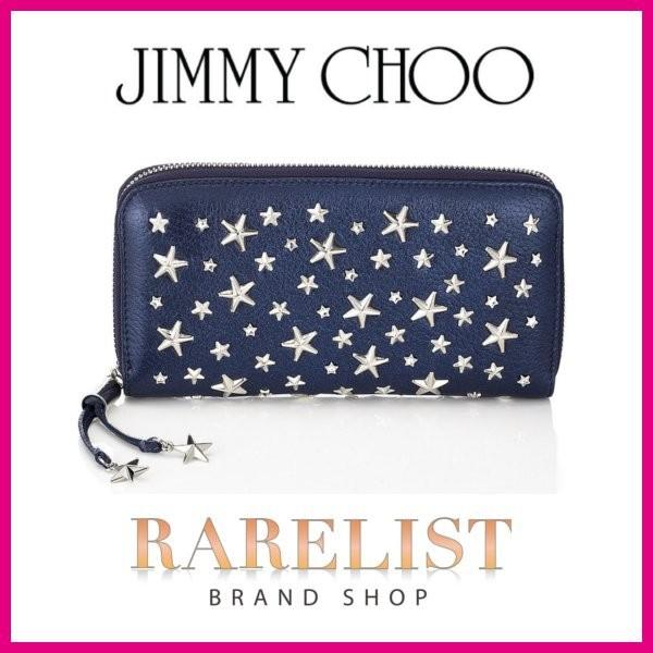 ジミーチュウ JIMMY CHOO 財布 長財布 ラウンドジップ 新作 ネイビー ジミーチュウ JIMMY CHOO 財布 長財布 ラウンドジップ 新作 ネイビー