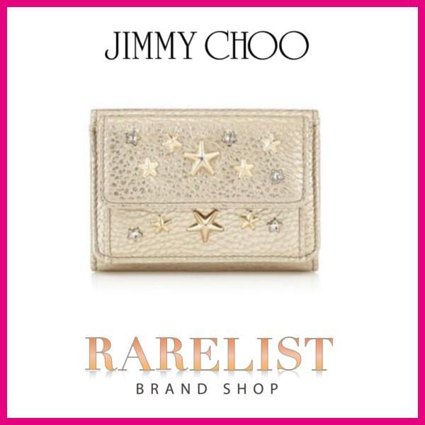 ジミーチュウ JIMMY CHOO 財布 小財布 三つ折り ３つ折り 新作 ライト
