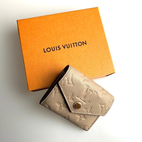 ルイヴィトン LOUIS VUITTON 財布 小財布 三つ折り ３つ折り トゥルトレール ゴールド モノグラム アンプラント レザー