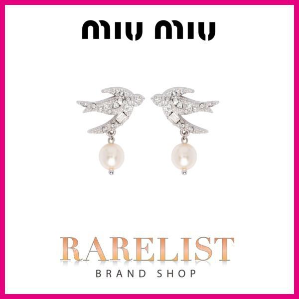 ミュウミュウ ミウミウ Miumiu ピアス アクセサリー 新作 シルバー パール クリスタル Miumiu5jo1132ejdf0qcd5mlf068z5ml225n5mv4n5ml010n5pg222n5ml506n ブランドショップrarelist 通販 Yahoo ショッピング