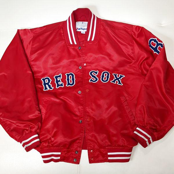 majestic マジェスティック MLB レッドソックス ナイロンジャケット MAJESTIC レッドソックス マジェスティック ナイロンスタジャン