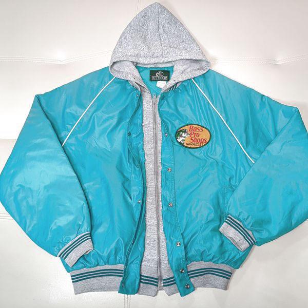 USA製 バスプロショップス スタジャン M ナイロンジャケット ワッペン