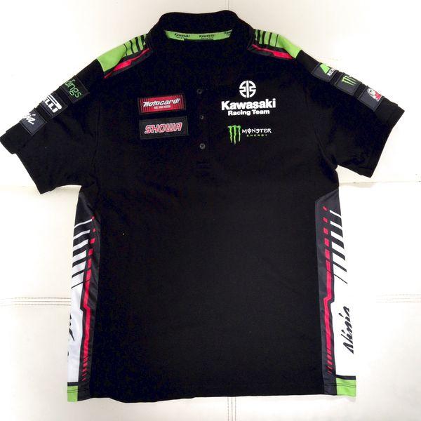 カワサキレーシング ポロシャツ L ワッペン 2022 Kawasaki Racing Team