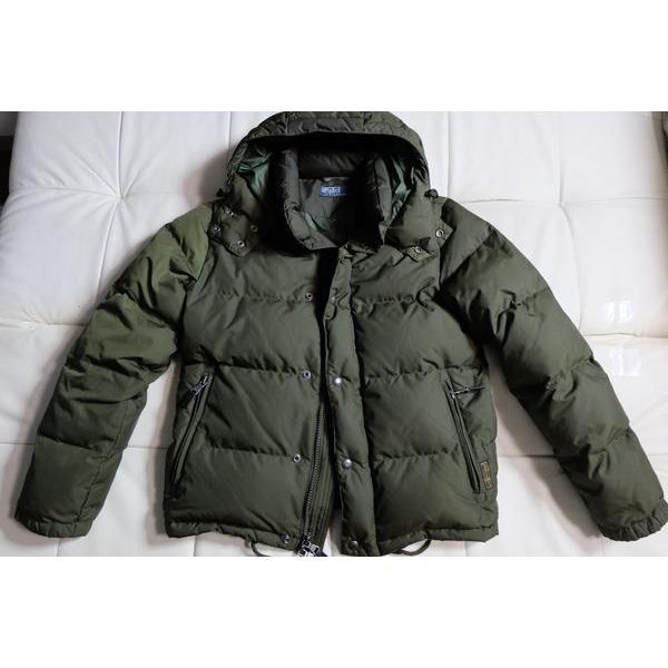 ラルフローレン フード付きダウンジャケット メンズS 定価38,640円 オリーブ カーキ POLO RALPH LAUREN SNOW POLO  APRES JACKET