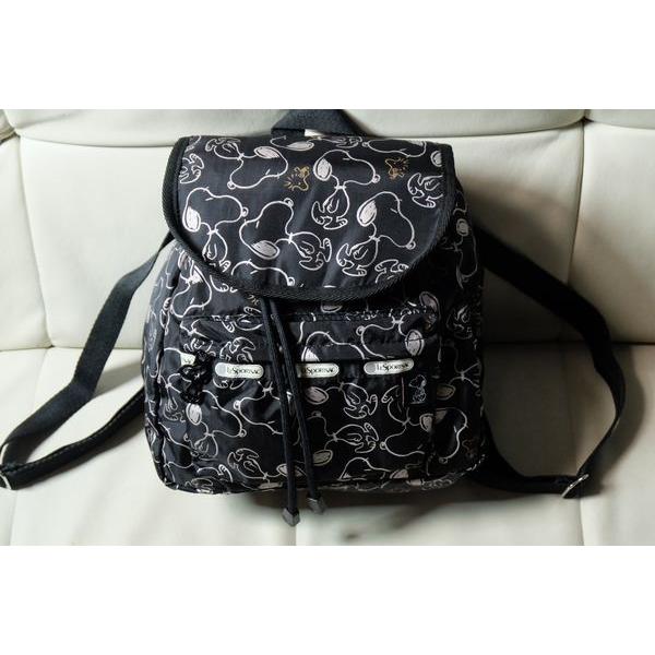 レスポートサック スヌーピー ミニリュック 小型 総柄 黒 Lesportsac Peanuts Snoopy Mal4387 Private Eye Man 通販 Yahoo ショッピング