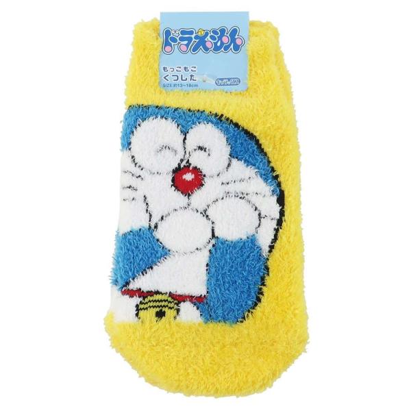 ☆もこもこ☆　キッズ靴下　ドラえもん　13〜18ｃｍ　ルームソックス　ぽかぽか　子供　冬　★靴下まとめ買いページ別にあります★