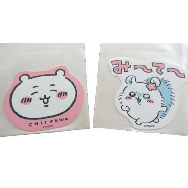 ☆ちいかわ☆　キャラクターステッカー　ピンク　ホワイト　◎耐性・耐水◎　かわいい