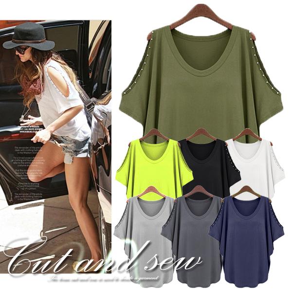 Tシャツ レディース 半袖 カジュアル おしゃれ 安い 無地 大きいサイズ 白 スタッズ カットソー トップス ゆうパケット送料無料 郵2 064 064 Raspberry 通販 Yahoo ショッピング