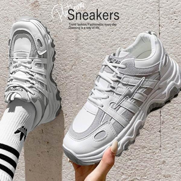 厚底スニーカー ダッドシューズ ローカット カジュアル スポーツ 厚底 靴 シューズ レディース Bo 802 Bo 802 Uricca ウリッカ By Raspberry 通販 Yahoo ショッピング