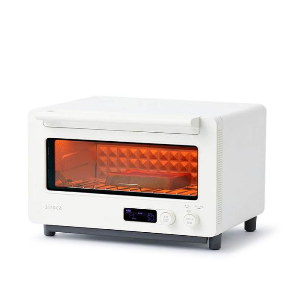 ●日本正規品● すばやきトースター siroca ST-2D451 ブラック ホワイト 電子レンジ・オーブン
