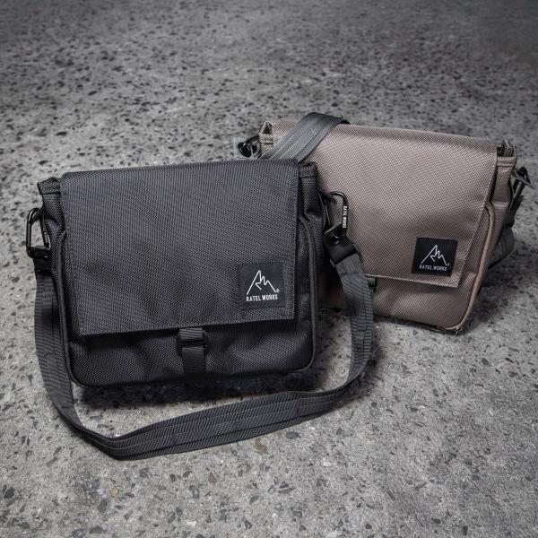 CAMP SHOULDER BAG BK/GR   (�L�����v�V�����_�[�o�b�O �u���b�N/�O���[) RATELWORKS �L�����v �o�R�`�F�X�g�o�b�O ���i�摜1