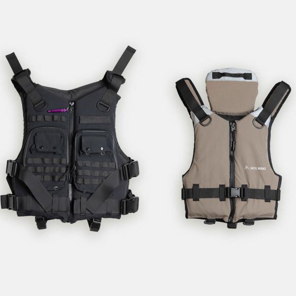 LIFE VEST ADULT/KIDS（ライフベスト 大人用/子供用） RATELWORKS ラーテルワークス ライフジャケット SUP カヤック 釣り 大人 子供 ファミリー (RWS00351-352)