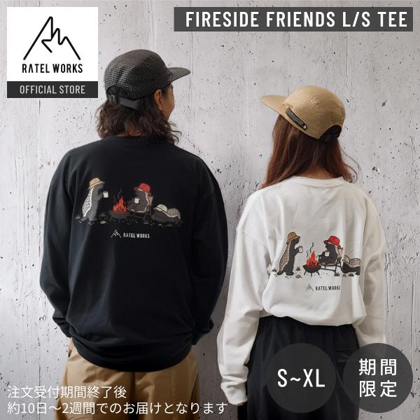 FIRESIDE FRIEND L/S TEE (ロングスリーブTシャツ 10) RATEL WORKS ラーテルワークス 長袖Tシャツ トップス 4サイズ 期間限定 (RWS0411)