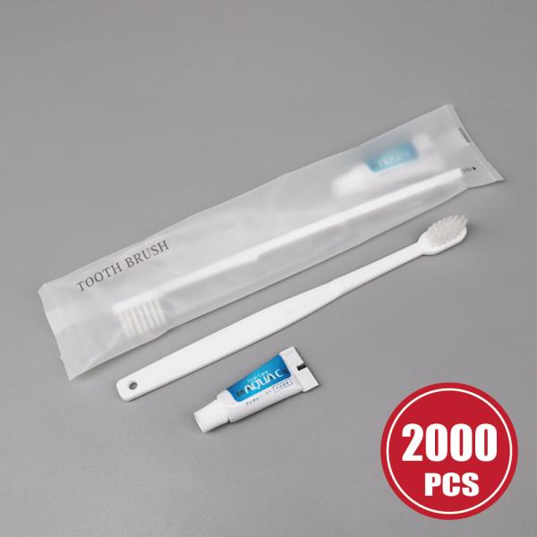 【法人・個人事業主様限定】使い捨てハブラシ 2.000本 歯磨き粉チューブ3g付き  24穴マットシリーズ サンヨーアメニティ