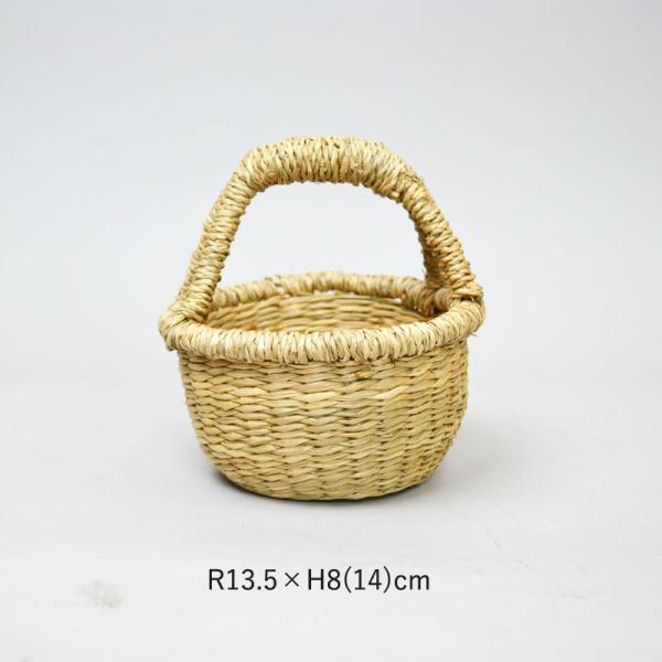 シーグラス 小さなかご 1本手 ミニ バスケット かご 11 40na Mk01 ラタンハウスかごや ヤフー店 通販 Yahoo ショッピング
