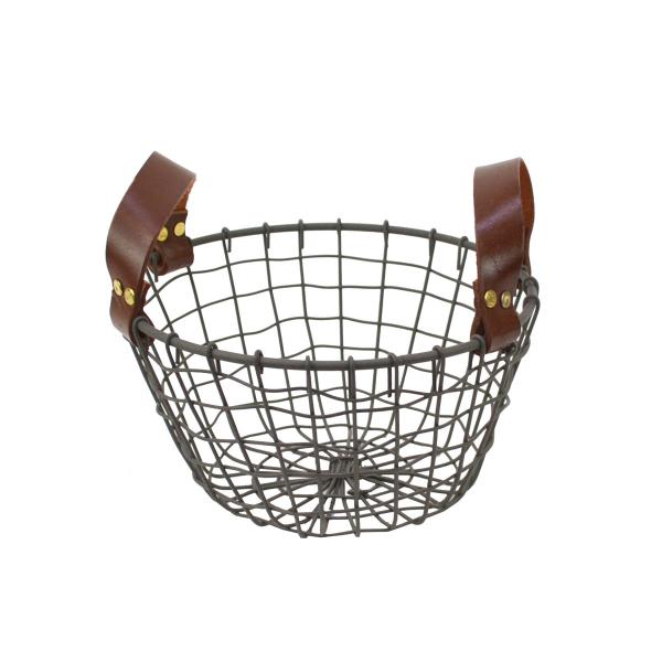 装飾的アイアンバスケット 中型 rattanhouse_5215-mk05