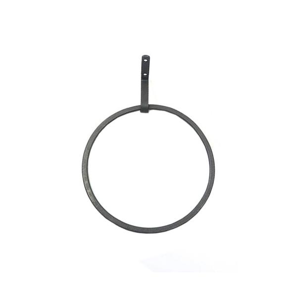 アイアンタオルハンガー 丸 アンティークブラックアンティーク調の雰囲気と繊細さを残し洗練された雰囲気に仕上げたタオルホルダー。シックなデザインで、シンプルに仕上げました。どんなインテリアとの相性も抜群です。キッチンや洗面所、トイレのかっこい...