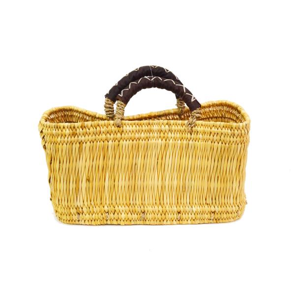 ストロー 四角かご 革クロスステッチ ハンドル かごバッグ S Kr141c Mk57 ラタンハウスかごや ヤフー店 通販 Yahoo ショッピング