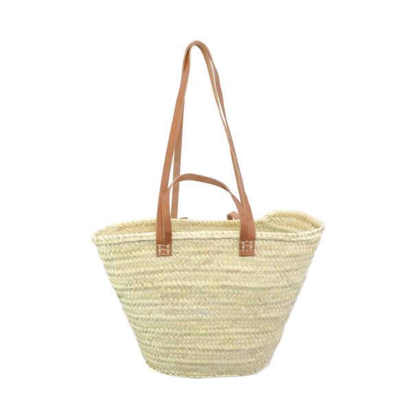 雑誌掲載品！未使用品 ロク  2wayモロッコ 紐付きバックカゴ rattanhouse_ks7466-mk02