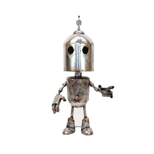 【ほぼ新品同様】ブリキロボット ロボタンク 鉄 オブジェ ヴィンテージ加工 ブリキロボット ロボタンク 鉄 オブジェ ヴィンテージ加工