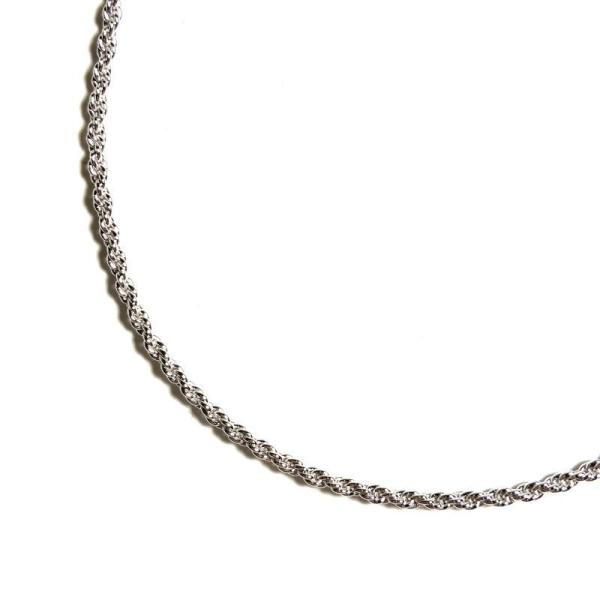 925 スターリング シルバー 1.5mm ロープ チェーン ネックレス