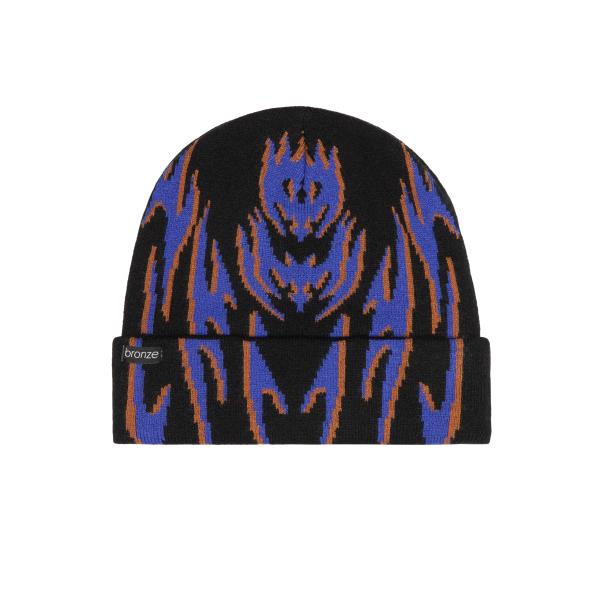 BRONZE 56K TRIBAL SPORT BEANIE - BLACK ビーニー ブラック メンズ