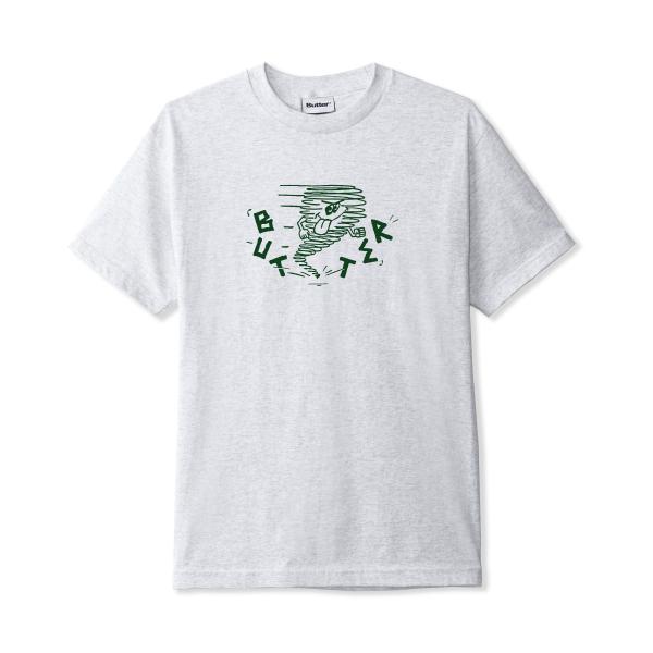 Butter Goods Beauty Tシャツ 半袖 White Black Cement 送料込み rawdrip_buttergoodstornadotee-ash