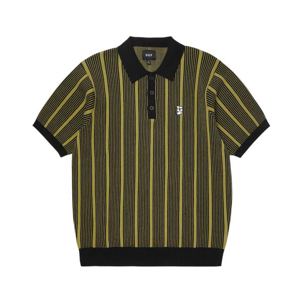 HUF [SALE]HUF TRACE STRIPE KNIT TOP MOSS メンズ レディース