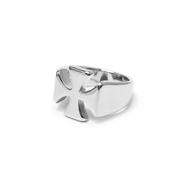 新品 925シルバーアイアンクロス Ring 約11.6g Iron Cross Ring - Silver メンズアクセサリー アイアンクロス