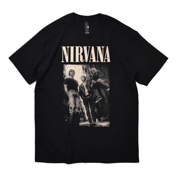 ニルヴァーナ ショートスリーブ Tシャツ ブラック メンズ
