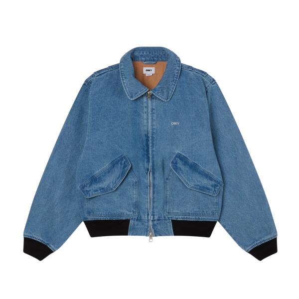 OBEY（オベイ） デニム CWU ジャケット LIGHT INDIGO メンズ