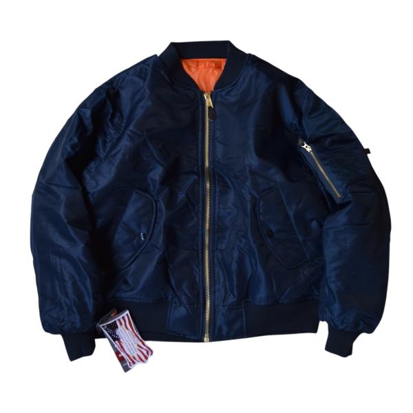 80's90's ミリタリー フライトジャケット MA-1 ネイビー アメリカ製 Alpha Industries（アルファ・インダストリーズ） CONCORD コンコルド
