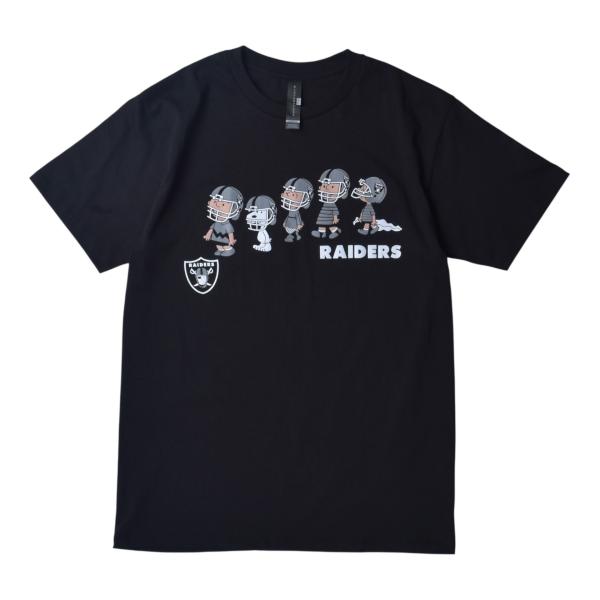 スヌーピー レイダーズ ショートスリーブ Tシャツ ブラック メンズ