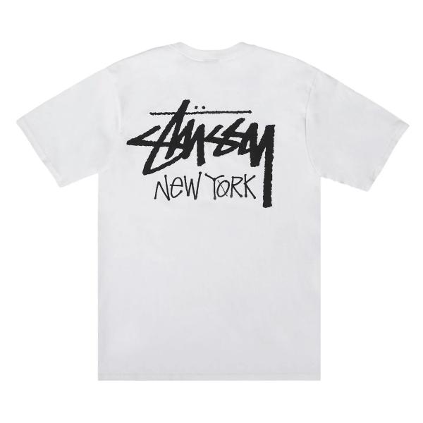 Stüssy ホワイト半袖Tシャツ NEWYORK限定 XS STUSSY（ステューシー） Stussy Chapter S/S Tee 
