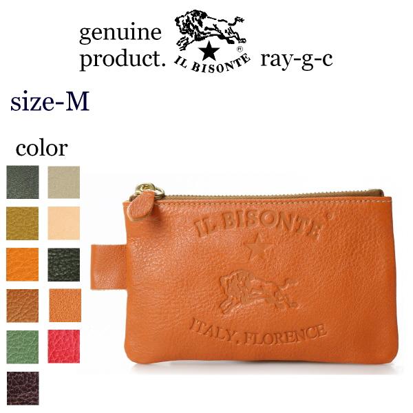 IL BISONTE イルビゾンテ ポーチ ビッグロゴ フラットポーチ( M IL BISONTE イルビゾンテ ポーチ ビッグロゴ フラットポーチ( M