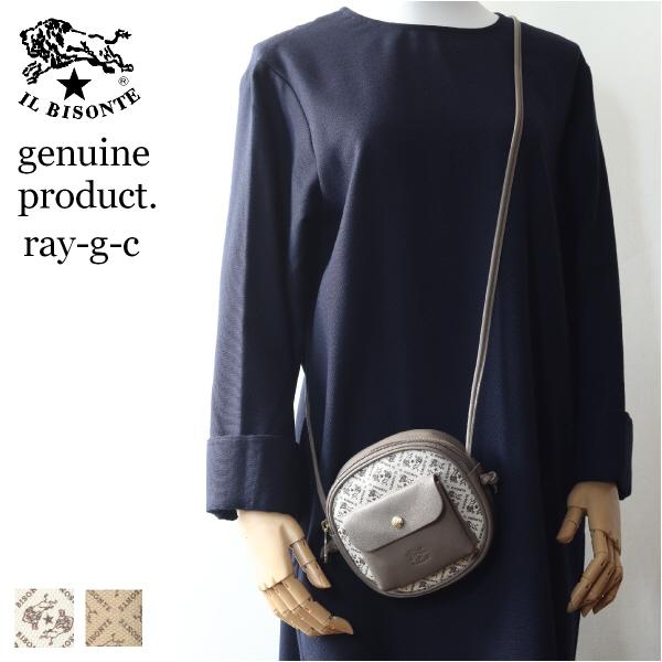 【smile】IL BISONTE ショルダーバッグ IL BISONTE（イルビゾンテ） バッグ フラット モノグラムサークルミニ